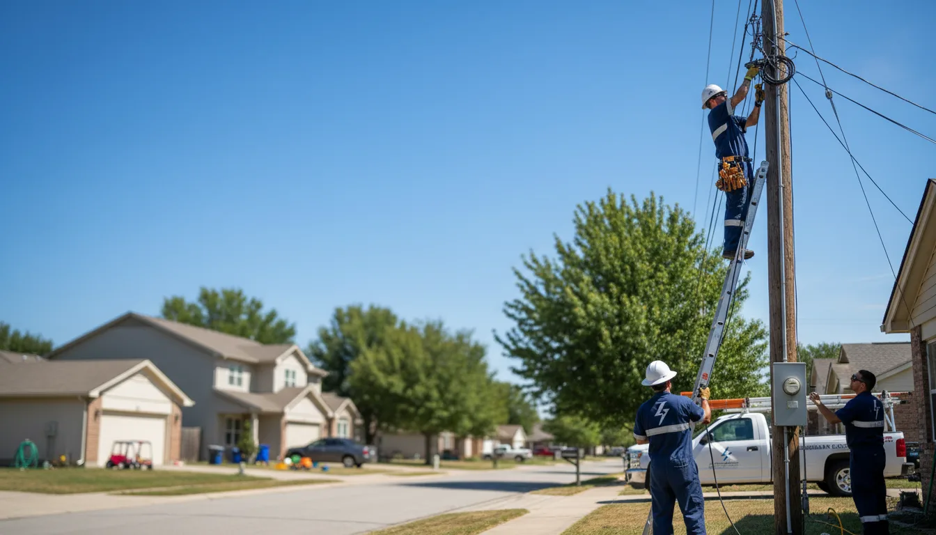 Residential electrician providing installation services in Delphos, KS